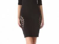 Moschino Eyelet Cutout Knit Dress