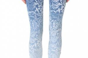 MOTHER The Looker Print Ankle Zip Jeans