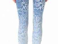 MOTHER The Looker Print Ankle Zip Jeans