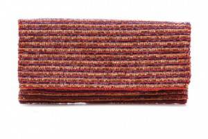 MOYNA Narrow Horizontal Stripes Fold Over Clutch