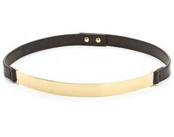 Nicholas Roxanne Thin Gold Plate Belt