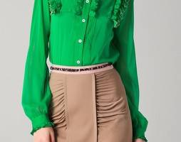 No. 21 Ruffle Front Blouse