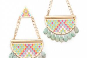 Noir Jewelry Pastel Hacienda Chandelier Earrings