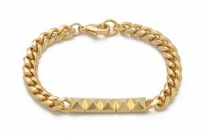 Noir Jewelry Pyramid ID Bracelet