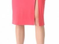 Olcay Gulsen Front Slit Skirt