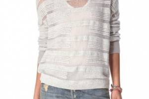 ONE by Duffy Sheer Stripe Sweater