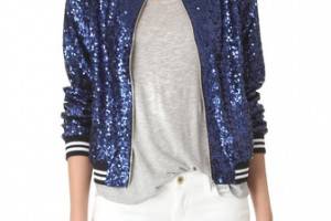 ONE by Maloom Blue Sequins Jacket