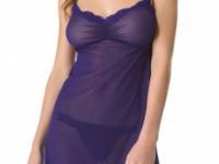 Only Hearts Ruched Front Chemise with Lace