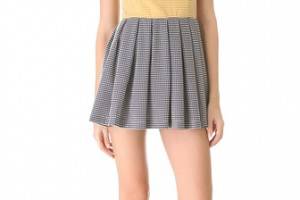 Opening Ceremony Stanley Gingham Pleated Dress