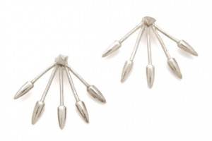 Pamela Love Five Spike Stud Earrings