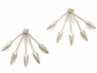 Pamela Love Five Spike Stud Earrings