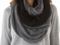 Paula Bianco Color Block Wrap Scarf