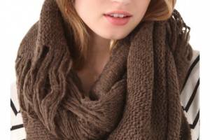 Paula Bianco Distressed Wrap Scarf