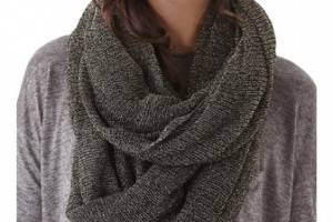 Paula Bianco Metallic Wrap Scarf