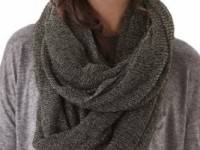 Paula Bianco Metallic Wrap Scarf