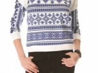 Pencey Geo Print Raglan Sweatshirt