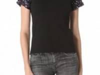 Pencey Sequin Top with Short Sleeves