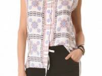 Pencey Tile Print Blouse