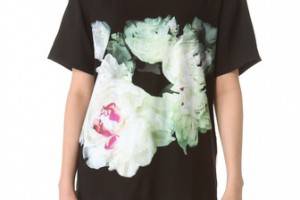 Peter Som Jersey Floral Top