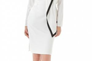 Peter Som Piped Ruffle Dress