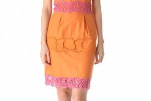 PHILOSOPHY DI ALBERTA FERRETTI Lace Trim Shift Dress