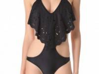 PilyQ Glam Black Cutout One Piece