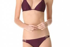 PilyQ Sangria Braided Bikini Top