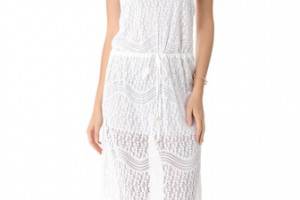 PilyQ Spa White Belle Cover Up Maxi Dress