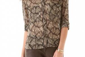 PJK Patterson J. Kincaid Harlow Long Sleeve Blouse