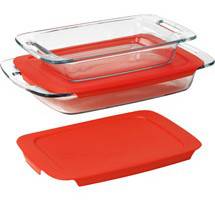 Pyrex 4-Piece Glass Bakeware Set