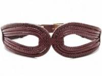 Rachel Zoe Cord Snakeskin Belt with Screw Buckle