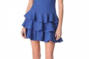 Rachel Zoe Ginta Drop Waist Ruffle Dress