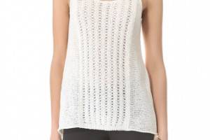 Rachel Zoe Harley Openwork Tank