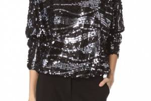 Rachel Zoe Holly Sequin Dolman Top