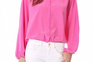 Rachel Zoe Michelle Button Down Dolman Top