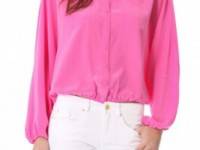 Rachel Zoe Michelle Button Down Dolman Top