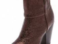 Rag &amp; Bone Classic Newbury Booties in Crinkled Metallic