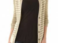 Rag &amp; Bone Laura Metallic Striped Cardigan