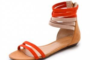 Rebecca Minkoff Baby Flat Suede Sandals