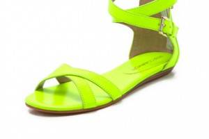 Rebecca Minkoff Bettina Neon Flat Sandals