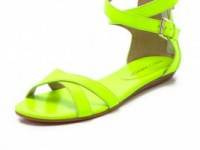 Rebecca Minkoff Bettina Neon Flat Sandals