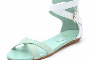 Rebecca Minkoff Bettina Two Tone Flat Sandals