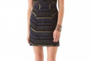 Rebecca Minkoff Crystal Sequin Cutout Dress