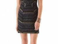 Rebecca Minkoff Crystal Sequin Cutout Dress