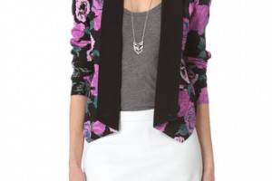 Rebecca Minkoff Rose Print Becky Jacket