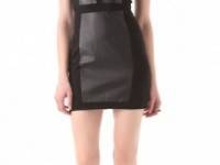 Rebecca Minkoff Stella Leather Paneled Dress