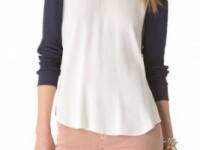 Rebecca Taylor Colorblock Blouse