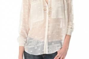 Rebecca Taylor Embroidered Shirt
