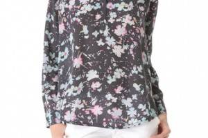 Rebecca Taylor Floral Print Blouse