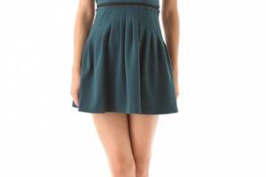 Rebecca Taylor Ponte Cap Sleeve Dress